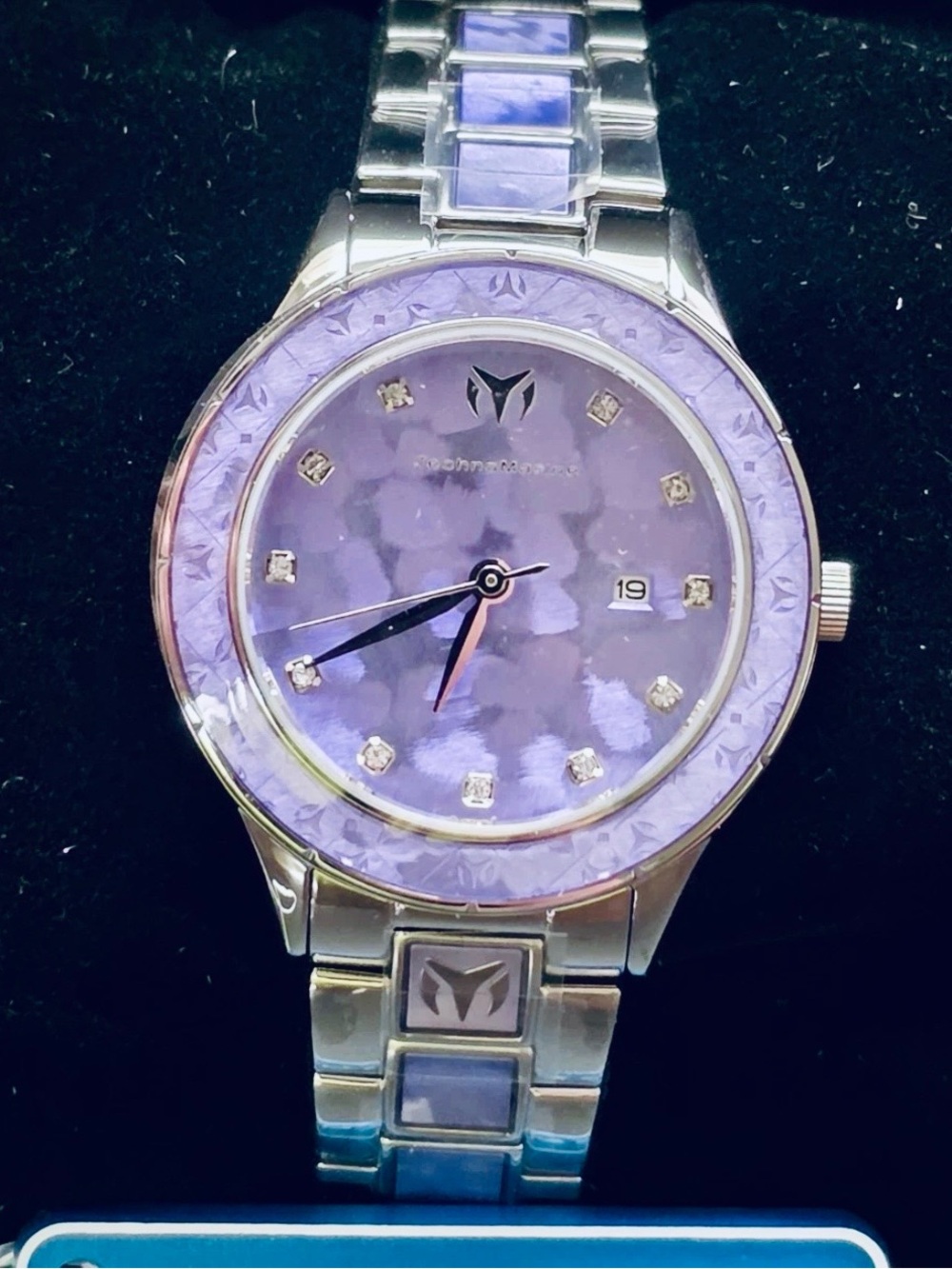 TechnoMarine Seafoam Glow Women's Watch 33mm Purple Invicta (TM-725055)-NEW